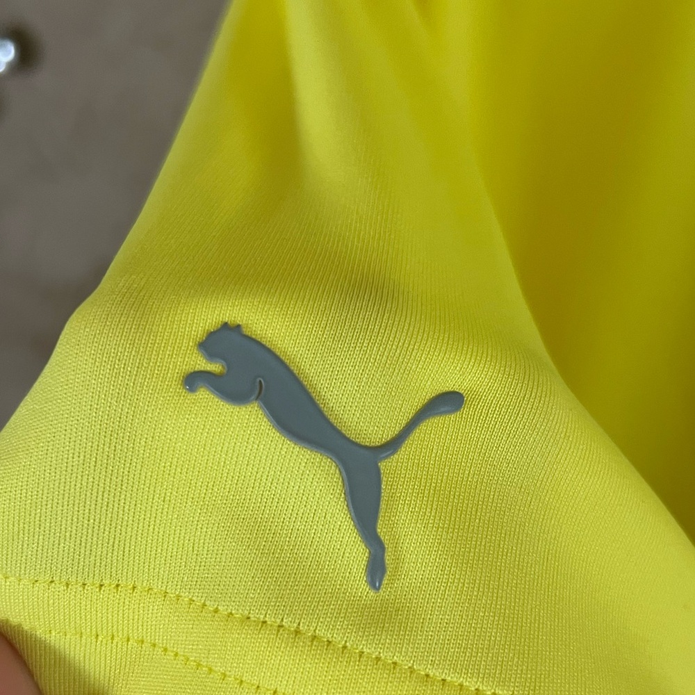 Puma Men’s Performance Golf Polo Shirt – Yellow – Size L - Picture 5 of 9